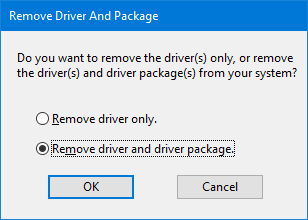 printui remove driver